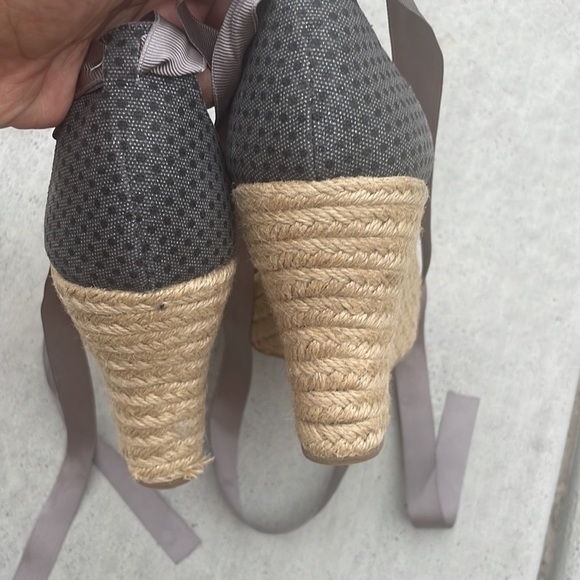 BEARPAW dahlia womens sandal tie wraparound ankle Sz 10 wedge - Picture 10 of 11